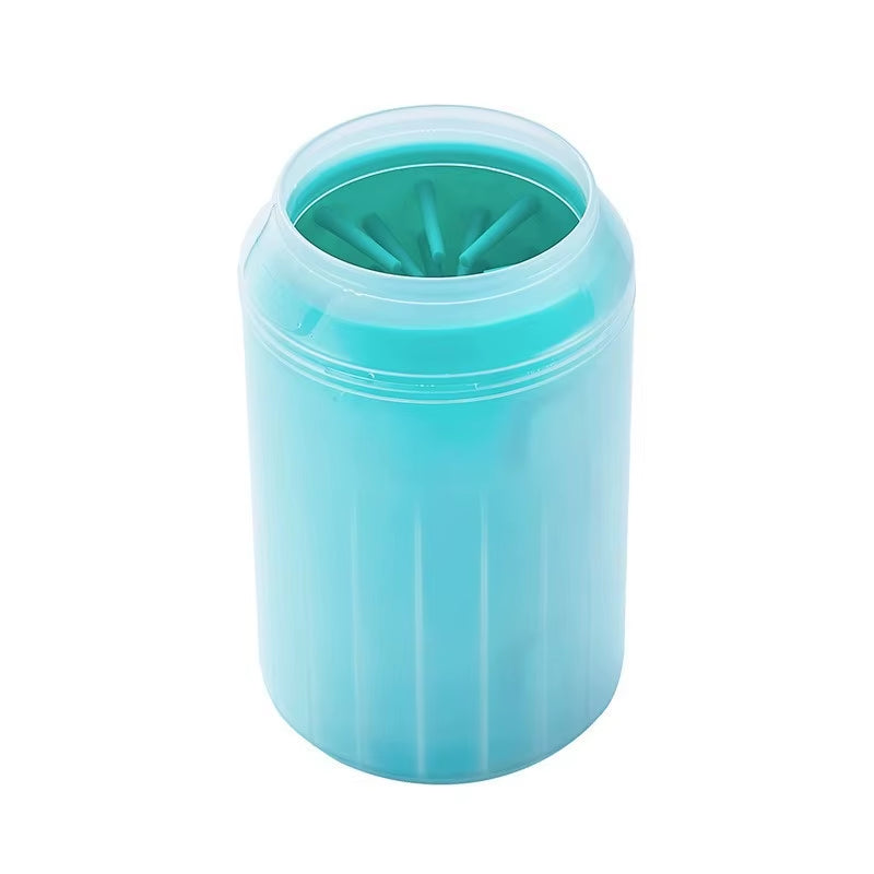 Portable Pet Paw Cleaner Soft Silicone Foot Washer with Cleaning Brush Dog Towel Bucket - Efficient Pet Cleaning Supplies