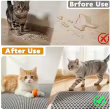 Double Layer Cat Litter Mat – Waterproof & Non-Slip