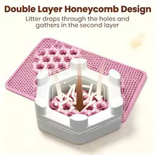 Double Layer Cat Litter Mat – Waterproof & Non-Slip