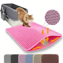 Double Layer Cat Litter Mat – Waterproof & Non-Slip