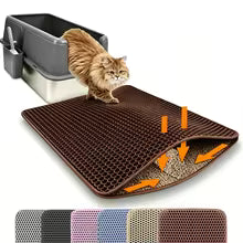 Double Layer Cat Litter Mat – Waterproof & Non-Slip