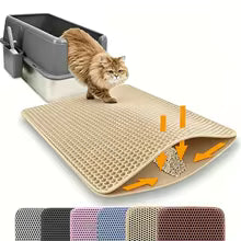 Double Layer Cat Litter Mat – Waterproof & Non-Slip