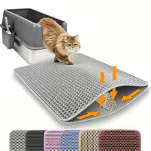 Double Layer Cat Litter Mat – Waterproof & Non-Slip
