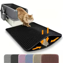 Double Layer Cat Litter Mat – Waterproof & Non-Slip