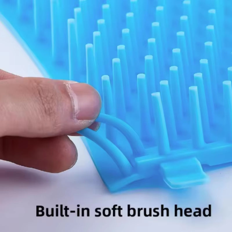 Portable Pet Paw Cleaner Soft Silicone Foot Washer with Cleaning Brush Dog Towel Bucket - Efficient Pet Cleaning Supplies