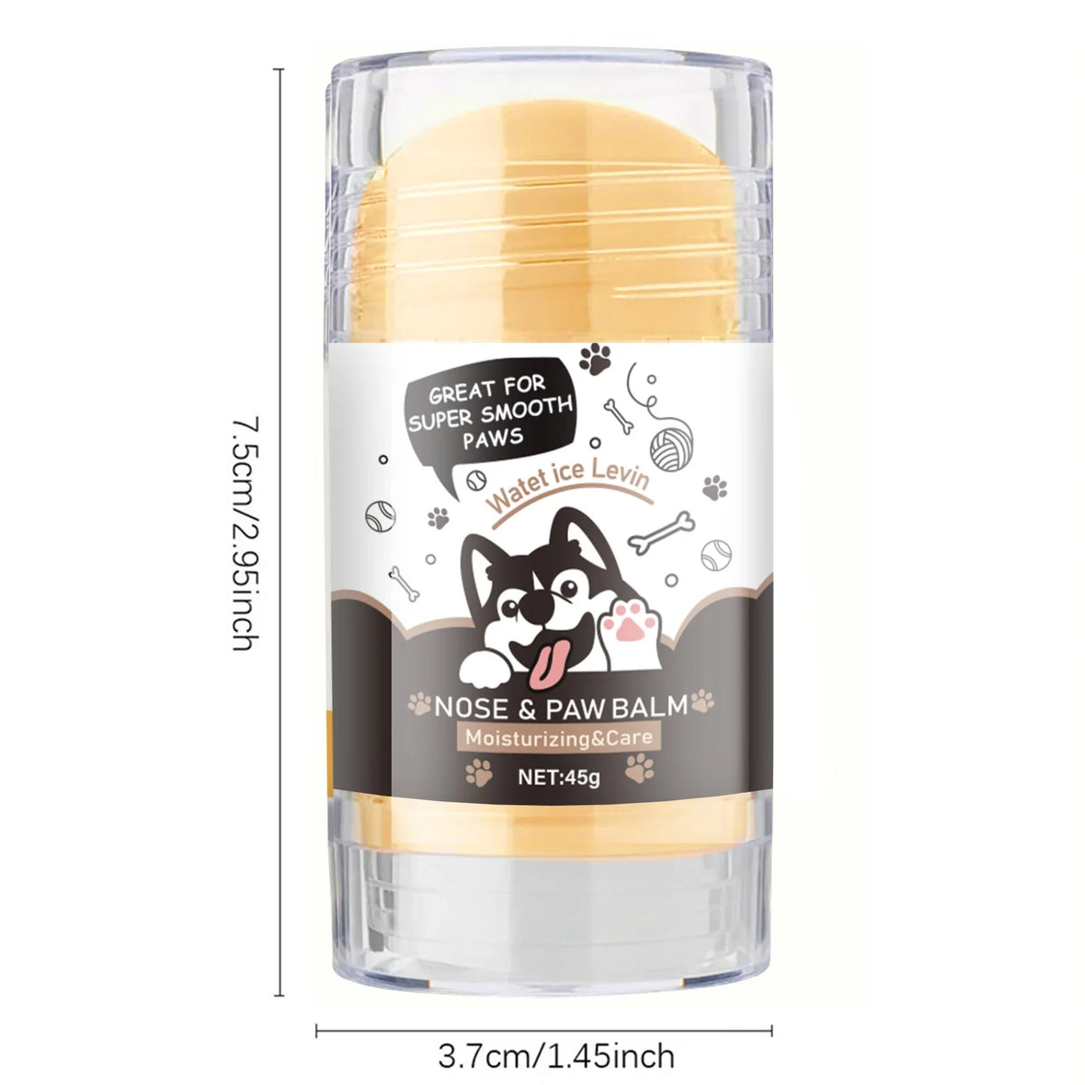 Dog Paw Balm - Lick Safe Snout Soother - Moisturizes, Soothes, and Nourishes Irritated Paw Pads and Nose - Prevents Cracks and Wounds - Dog Paw Balm Contains Wax, Oil, Butter, and Extracts